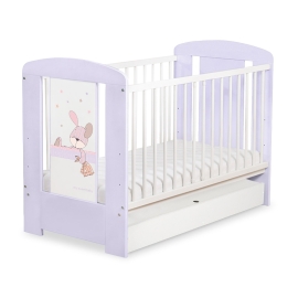 Baby cot bed 120x60cm Dreamy bunny with drawer STANDARD