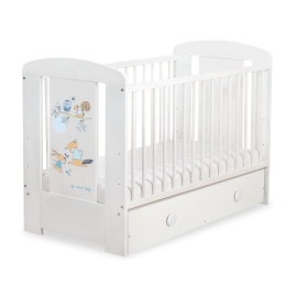 Baby cot bed 120x60cm Friends with drawer MAXI