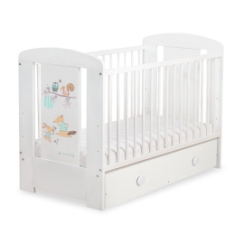 Baby cot bed 120x60cm Friends with drawer MAXI
