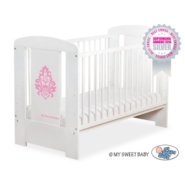 Baby cot bed 120x60cm Glamour White -2