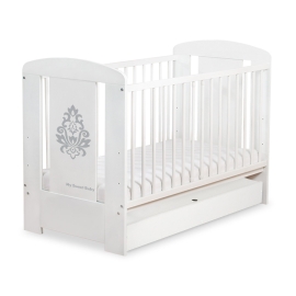Baby cot bed 120x60cm Glamour with drawer STANDARD