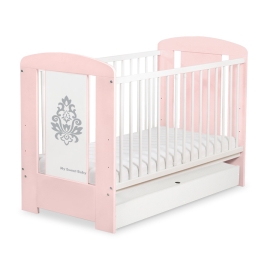 Baby cot bed 120x60cm Glamour with drawer STANDARD