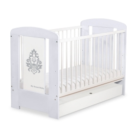 Baby cot bed 120x60cm Glamour with drawer STANDARD