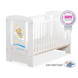 Baby cot bed 120x60cm Good Night White Model: 807