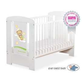 Baby cot bed 120x60cm Good Night White Model: 808