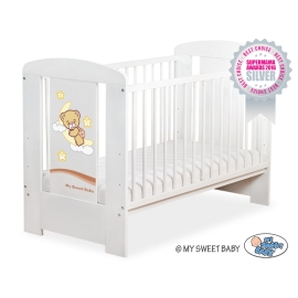 Baby cot bed 120x60cm Good Night White Model: 809