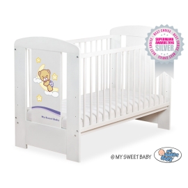 Baby cot bed 120x60cm Good Night White Model: 811