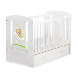 Baby cot bed 120x60cm Good Night with drawer MAXI