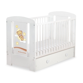 Baby cot bed 120x60cm Good Night with drawer MAXI