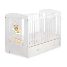Baby cot bed 120x60cm Good Night with drawer MAXI