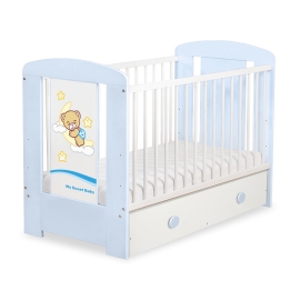 Baby cot bed 120x60cm Good Night with drawer MAXI