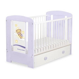 Baby cot bed 120x60cm Good Night with drawer MAXI