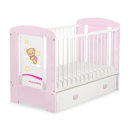 Baby cot bed 120x60cm Good Night with drawer MAXI
