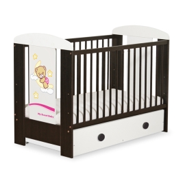 Baby cot bed 120x60cm Good Night with drawer MAXI