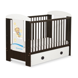 Baby cot bed 120x60cm Good Night with drawer MAXI