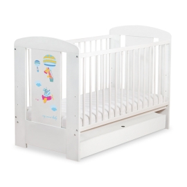Baby cot bed 120x60cm Happy balloons with drawer STANDARD
