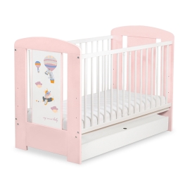 Baby cot bed 120x60cm Happy balloons with drawer STANDARD