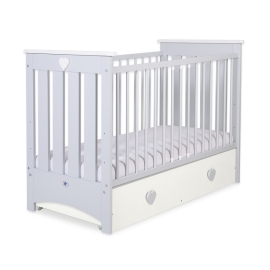 Baby cot bed 120x60cm Lorenzo III with drawer MAXI