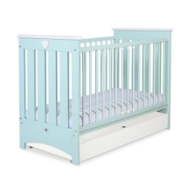 Baby cot bed 120x60cm Lorenzo III with drawer STANDARD