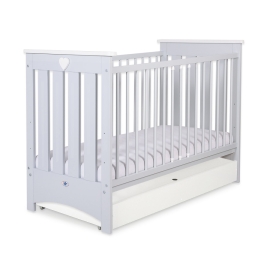 Baby cot bed 120x60cm Lorenzo III with drawer STANDARD