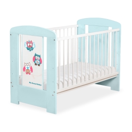 Baby cot bed 120x60cm Owls no. 5017-02-425