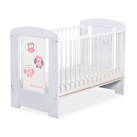 Baby cot bed 120x60cm Owls no. 5017-06-426