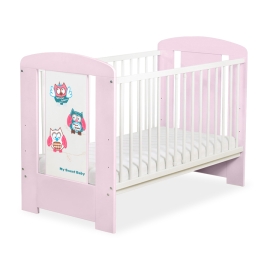 Baby cot bed 120x60cm Owls no. 5017-08-425
