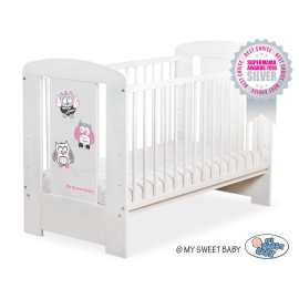 Baby cot bed 120x60cm Owls White Model: 429
