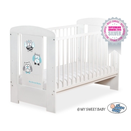 Baby cot bed 120x60cm Owls White Model: 431
