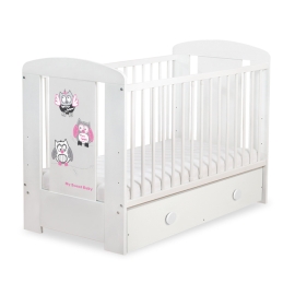 Baby cot bed 120x60cm Owls with drawer MAXI