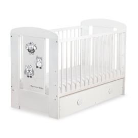 Baby cot bed 120x60cm Owls with drawer MAXI