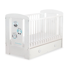 Baby cot bed 120x60cm Owls with drawer MAXI