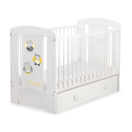 Baby cot bed 120x60cm Owls with drawer MAXI
