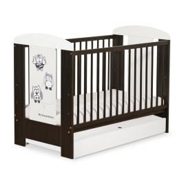 Baby cot bed 120x60cm Owls with drawer STANDARD