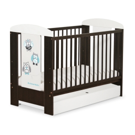 Baby cot bed 120x60cm Owls with drawer STANDARD