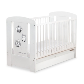 Baby cot bed 120x60cm Owls with drawer STANDARD