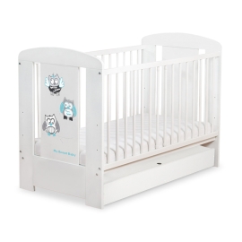 Baby cot bed 120x60cm Owls with drawer STANDARD