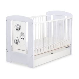 Baby cot bed 120x60cm Owls with drawer STANDARD