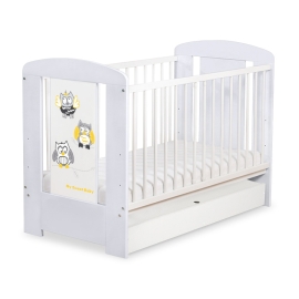 Baby cot bed 120x60cm Owls with drawer STANDARD