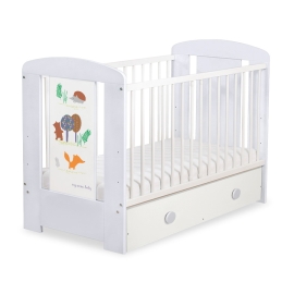Baby cot bed 120x60cm Secret forest with drawer MAXI