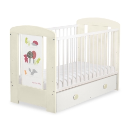 Baby cot bed 120x60cm Secret forest with drawer MAXI