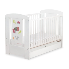 Baby cot bed 120x60cm Secret forest with drawer STANDARD
