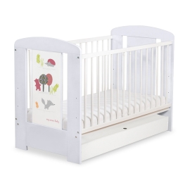 Baby cot bed 120x60cm Secret forest with drawer STANDARD