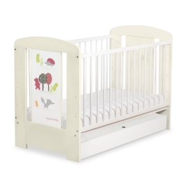 Baby cot bed 120x60cm Secret forest with drawer STANDARD