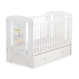 Baby cot bed 120x60cm Sweet bears with drawer MAXI