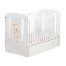 Baby cot bed 120x60cm Sweet bears with drawer MAXI