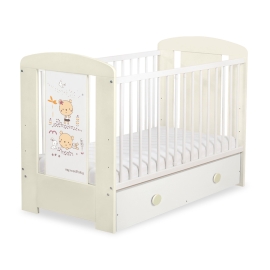 Baby cot bed 120x60cm Sweet bears with drawer MAXI