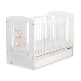 Baby cot bed 120x60cm Sweet bears with drawer STANDARD
