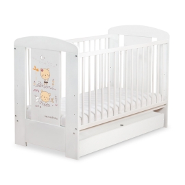 Baby cot bed 120x60cm Sweet bears with drawer STANDARD