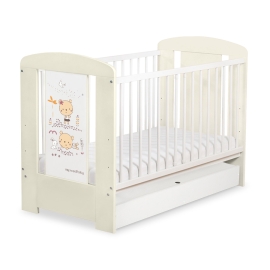 Baby cot bed 120x60cm Sweet bears with drawer STANDARD